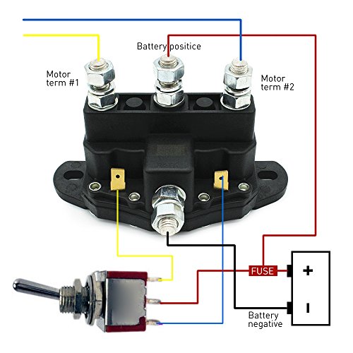 Solénoïde 12V relais inverseur de winch pour réparer votre treuil