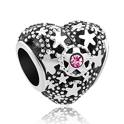 Uniqueen Fit Pandora Charms NA metal común cristal