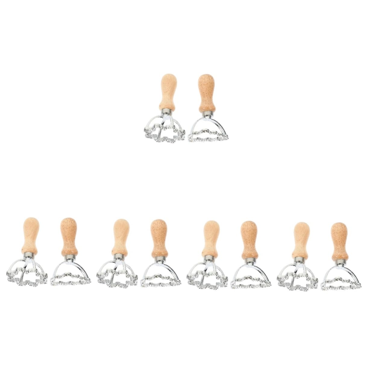PRETYZOOM 10 Stk Knödel Haut Prägeform Rahmen Fondantschneider Feiertags-fondantschneider Keks-cookie Weihnachtsbaum Keksausstecher Knödelverpackungsform Weihnachtskeks Teig Rostfreier Stahl