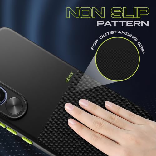 Image of AIBEX Premium Back Cover Case Compatible for OnePlus Nord CE 6 Lite 5G / Realme P4X 5G|Scratch & Drop Tested Shockproof Matte Texture Case with Soft Microfibre Lining|Slim Fit Cover - Black
