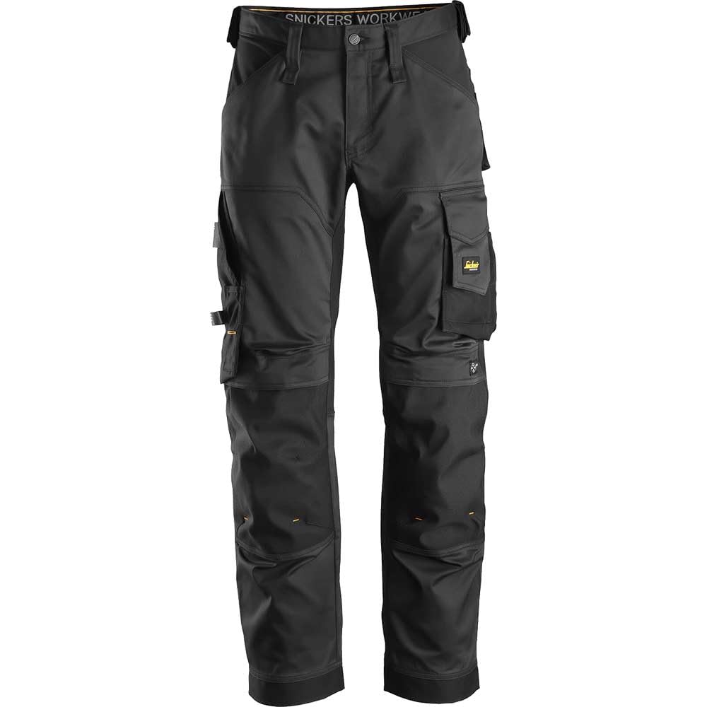 Snickers 6351 AllroundWork, Stretch Loose Fit Bundhose+ - Schwarz/Schwarz - 88