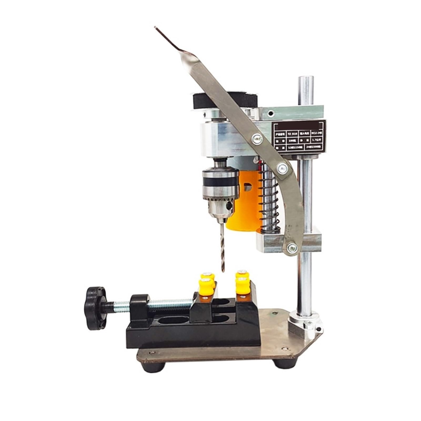 Trapano a colonna, Mini Trapano Da Banco Tavolo In Miniatura Piccolo Fai Te Strumento Di Riparazione Orologi Precisione Desktop DC Casa Perforatrice(TZ-B10)