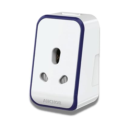 Anchor by Panasonic 16A WiFi Smart Plug with Energy Monitoring Powered by Panasonic MirAie suitable for Large Appliances like Geysers, Microwave, AC (Compatible with Alexa & Google Assistant, 24062)