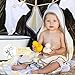 Burts Bees Baby Infant Hooded Towels Little Ducks Organic Cotton, Unisex Bath Essentials and Newborn Necessities, Soft Nursery Towel with Hood Set, 2-Pack Size 29 x 29 Inch