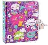 MOLLYBEE KIDS My Favorite Things Lock and Key Diary for Girls, 208 Pages, Measures 6.25 inches by...