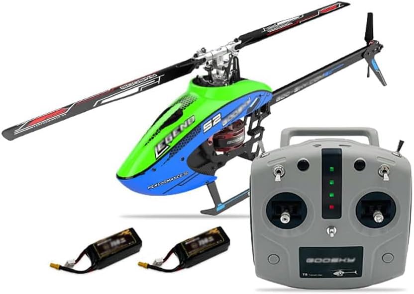 WESTN RC Helicopter, 6-Channel RC Helicopter, GTS Flight Control System, Dual Brushless Motor Direct Drive, Single Propeller Flybarless RC Helicopter, Suitable For Children And Beginners Gifts