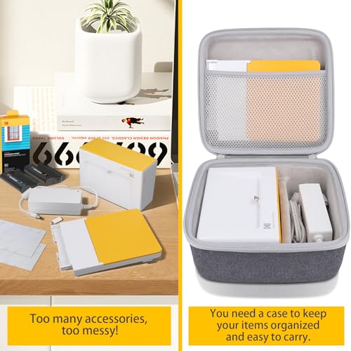 co2CREA Hart Reise Schutz Hülle Etui Tasche für Kodak Dock Plus 4PASS 4x6 Tragbarer Sofortbilddrucker,Nur Hülle