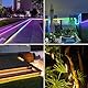 Dual Farbwechselnde 10M 360 LED Solar Streifen für Außenbereich, IP68 wasserdichte Streifenlichter mit Timer-Fernbedienung selbstklebendes Lichtband für Garten Hof dekoration (Warmweiß und Mehrfarbig)