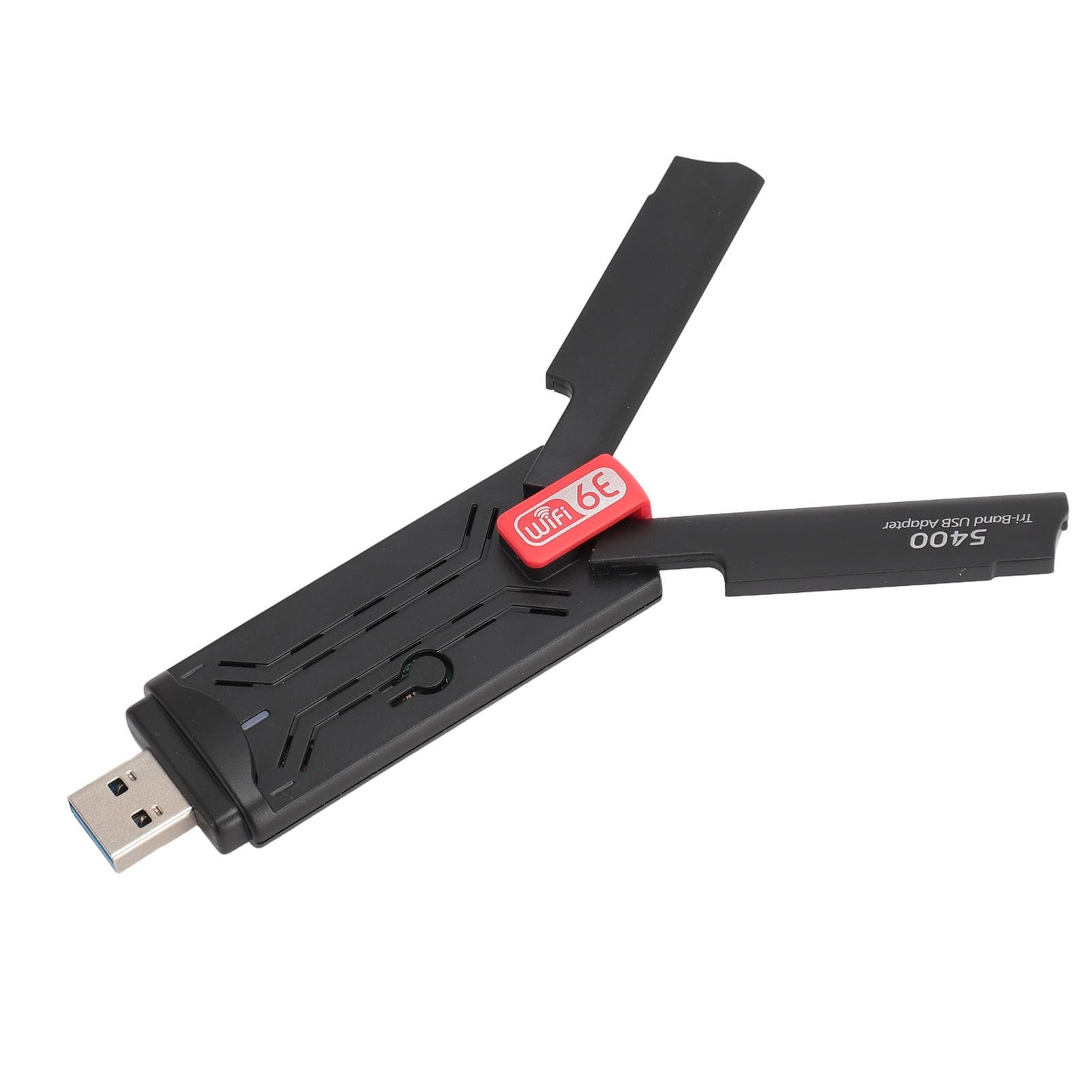 Adattatore USB 5400Mbps Adattatore di Rete 2.4G 5G 6G Tri Band USB3.0 Adattatore di Rete 6E per Laptop Desktop, Accessori Professionali