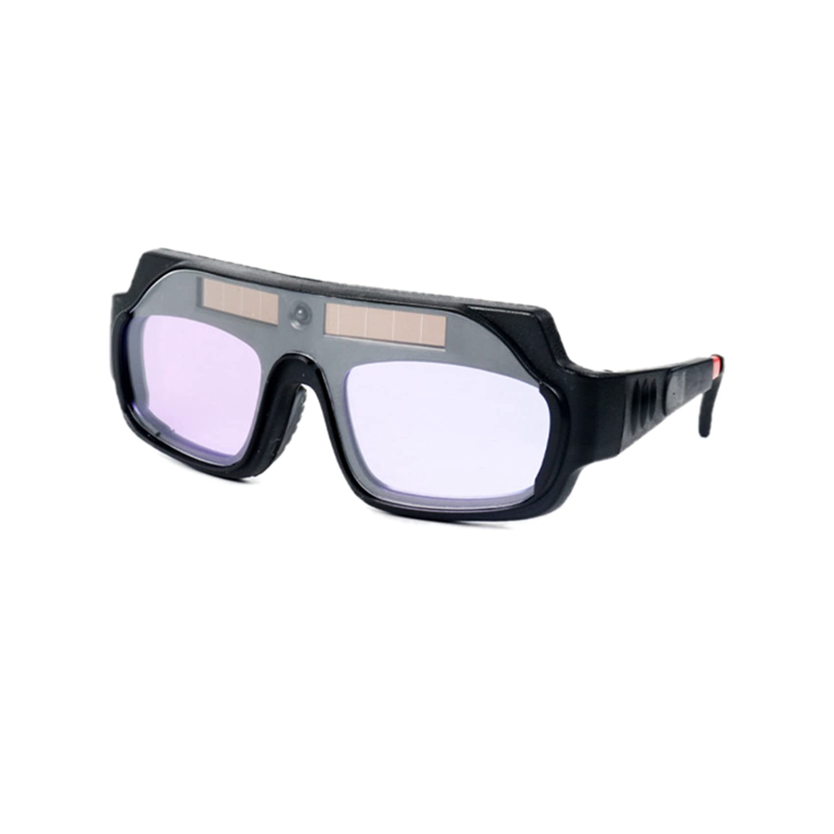 3X Gafas de Soldadura de Oscurecimiento Automático Gafas de Soldador de Vista Grande Antiarañazos para Corte de Plasma con Lentes de 30 Piezas