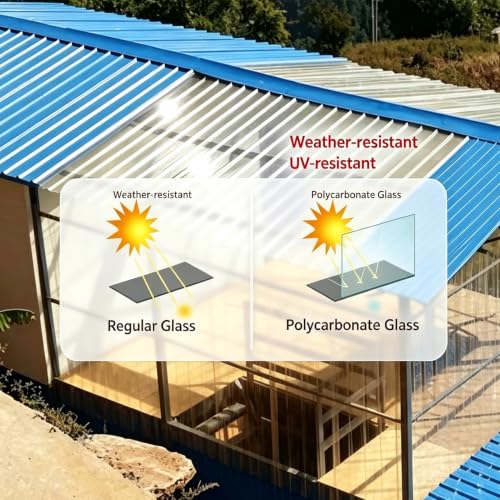 Lámina PC Ondulada de 1mm para Invernadero con Protección UV Placa Policarbonato Multiuso 6