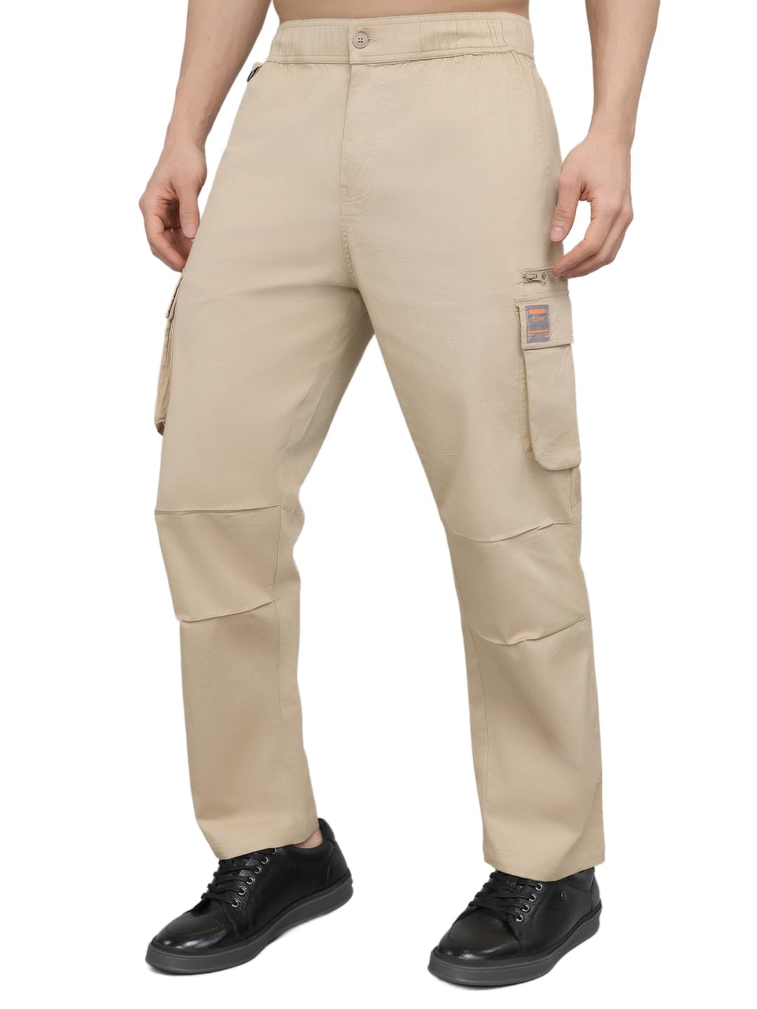 monte carlo Mens Regular Fit Solid Cargo Lower |Solid Pattern Casual Cargo | Multi-Pocket Pant | Utility Pants for Men (Pack of 1)-picture-52