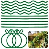 200PCS Christmas Garland Ties Green Fuzzy Chenille Stems Reusable Twist Ties Fuzzy Sticks for Wreath, Tree, Stair Rail Decorative Holiday Garland Supplies, Xmas Craft & Home Decor (15.7 Inch, Green)