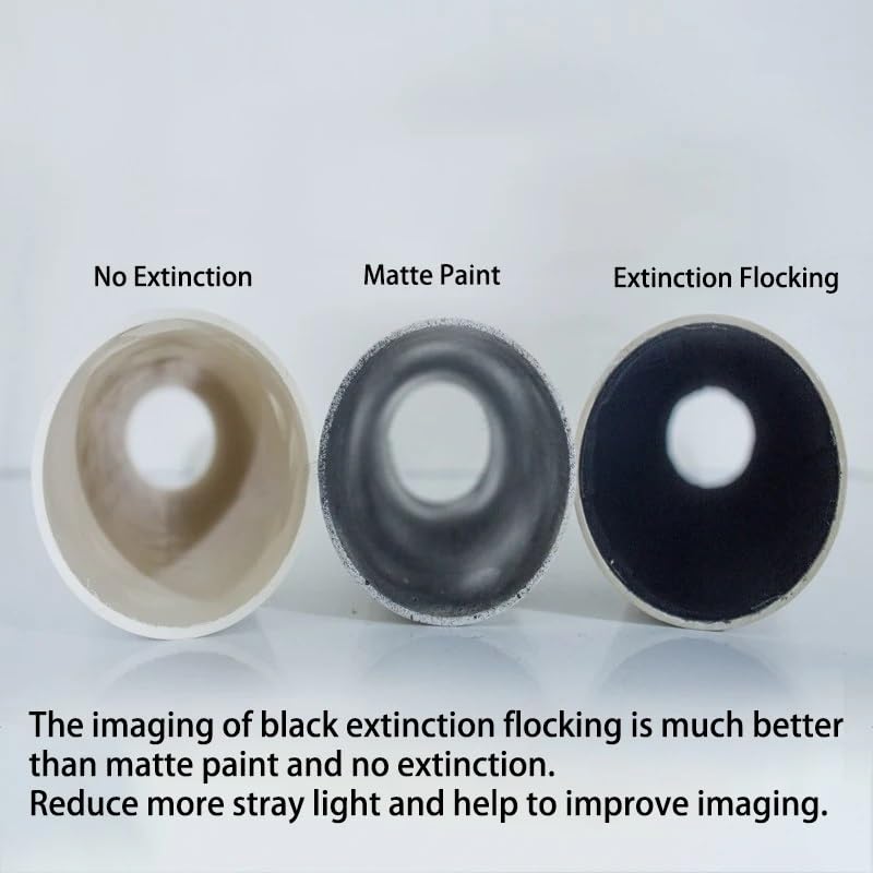 Accesorios para telescopios: extinción negra autoadhesiva de 100x48 cm para astrofotografía 6