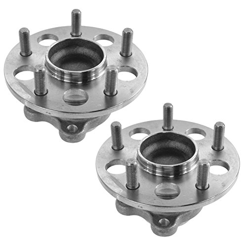 Image of TRQ Rear Driver and Passenger Side 2 Piece Wheel Bearing and Hub Assembly Set Compatible with 2006-12 Honda Civic Hybrid, 2006-12 Honda Civic GX, 2009-12 Hybrid-L