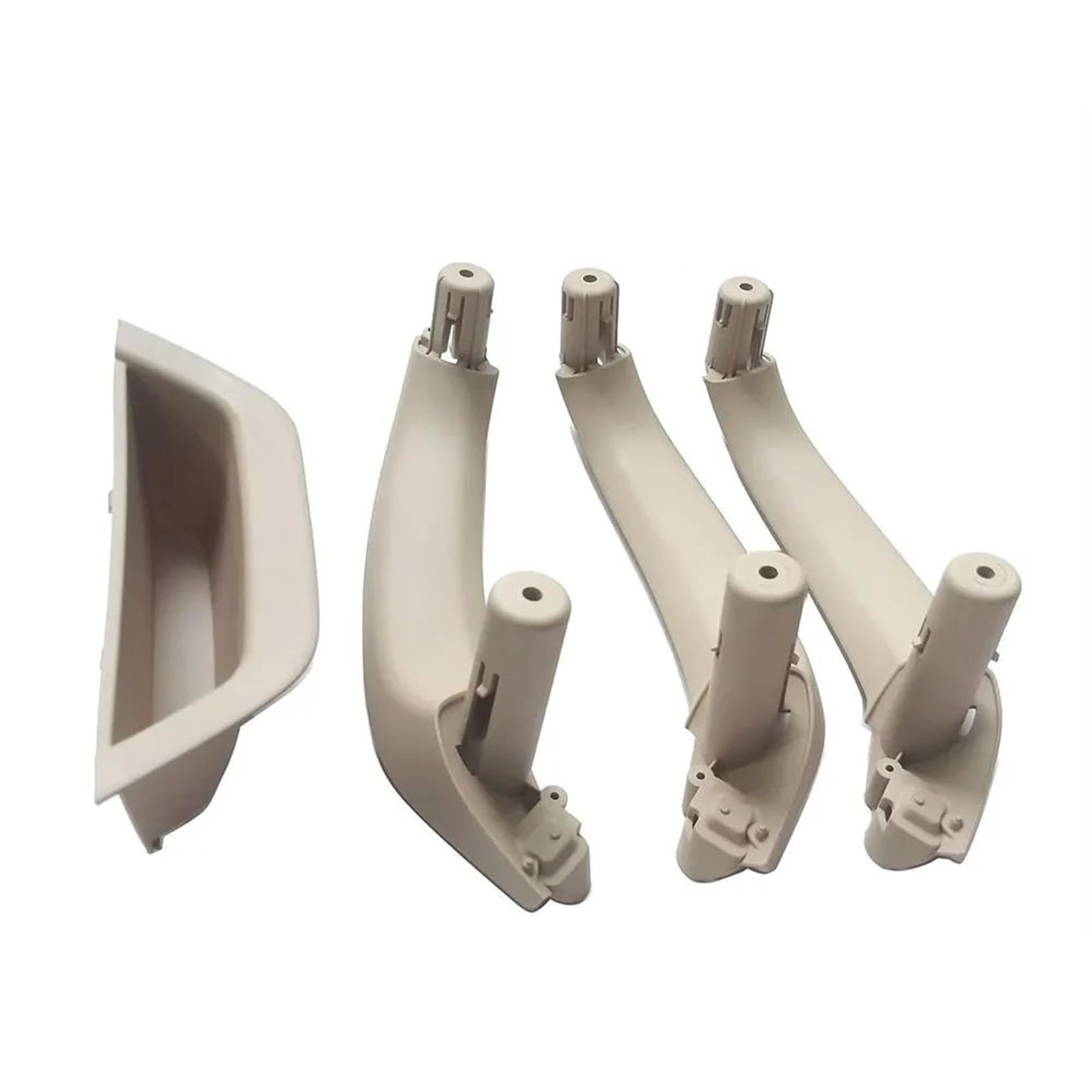 Lvxvmozeok One Color Interior Door Handle Armrest For X3 For X4 For F25 For F26 2010-2016 Lhd Rhd Car 4Pcs Door Inside Handle Cover Panel Inner Pull Trim(Lhd-Oyster)