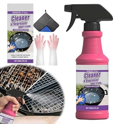 Fast-Acting Heavy-Duty Grill Degreaser Spray, Bbq Grill Cleaner,Grill Cleaner For Outdoor Grills, All Purpose Heavy Duty Cleaner for Burnt Food & Grease
