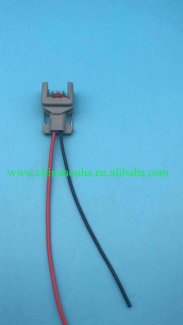 2 Pin Wiring Harness Connector Plug Common Rail Injector Connector Plug for Delphi Diesel Injector Wire Harness - (Color Name: 20)
