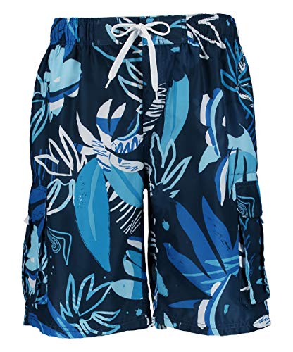 Image of Kanu Surf Men's Big Viper Extended Size Stripe Swim Trunk