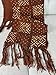Brown African Mudcloth Scarf/Bogolan Boho Rustic Scarf/Unisex Handmade Scarf/Mudcloth Scarf/Scarves/Gift for Her/Gift for Him/Chrismas Gift