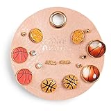 Sports Earring Set for Women Multi Pairs Assorted Multipack - Girl's Stud Earrings Jewelry Gift for