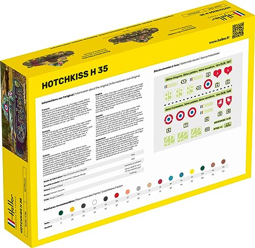 Model Military Tank Hotchkiss H35 escala 1:35 miniatura 2