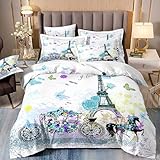 parure tour de lit Entretien Facile--- La housse de couette est durable et lavable en machine, ne pas javelliser, si vous avez des questions, veuillez contacter notre service client par e-mail, nous vous répondrons dans les 24 heures