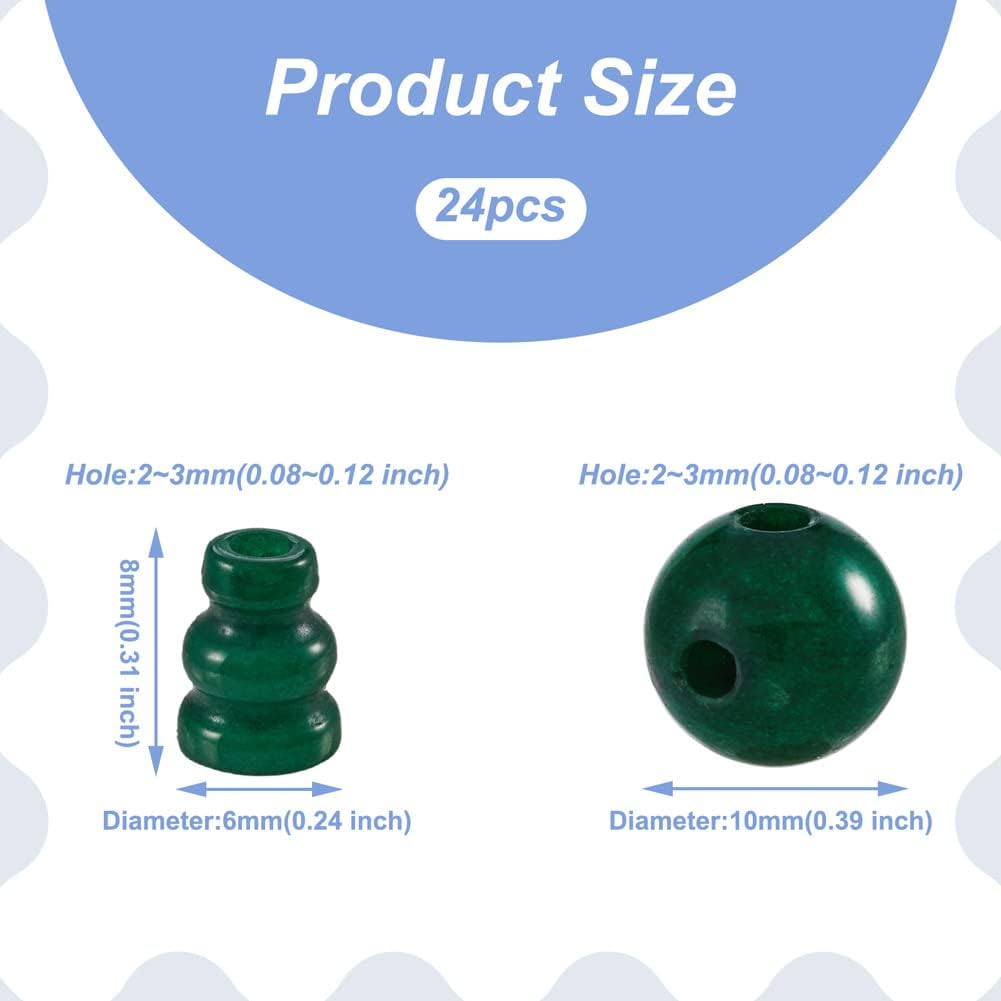 12 Sets Natural Stone Buddha Mala Guru Bead Set 10mm 3 Hole Gemstone Energy Healing Stone Bead Cone for Mala Prayer Bracelet Rosary Necklace Jewelry Making image 5