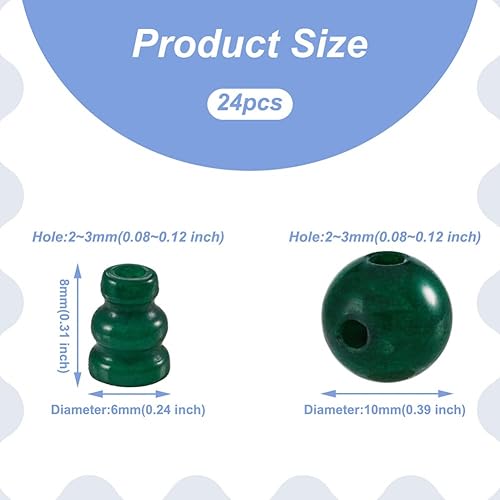 Miniatura 6 de Juego de 12 cuentas de piedra natural Buda Mala Guru de 0.394 pulgadas, 3 agujeros, piedras preciosas curativas energéticas, conos para pulseras de