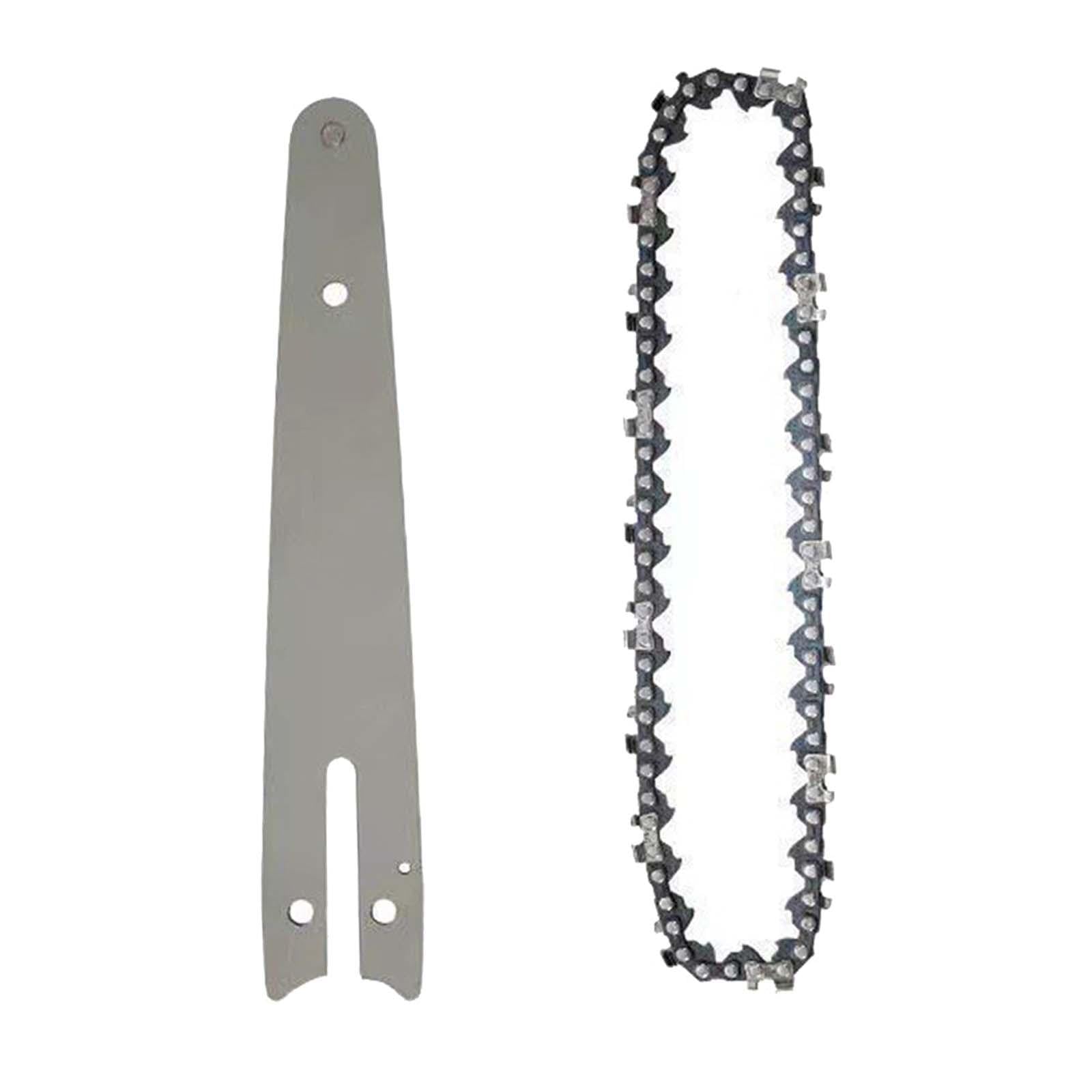 Juego de 3 cadenas de sierra guía y barra guía para cortar pisos laminados de madera contrachapada de 8 pulgadas, plata, 8 pulgadas