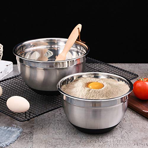 Mixing-Bowls-with-Airtight-Lids-20-piece-Stainless-Steel-Metal-Nesting-Bowls-AIKKIL-Non-Slip-Silicone-Bottom-Size-7-35-25-2015-1067QT-Great-for-Mixing-Baking-Serving-Black