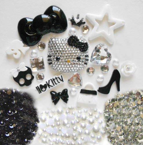 LOVEKITTY - Z376 - DIY 3D Cutie Blinged Out Kitty Inspired Bling Bling Cell Phone Case Resin Flat Back Kawaii Cabochons Deco Kit/Decoden Set LOVEKITTY - Z376 - DIY 3D Cutie Blinged Out Kitty Inspired Bling Bling Cell Phone Case Resin Flat Back Kawaii Cabochons Deco Kit/Decoden Set