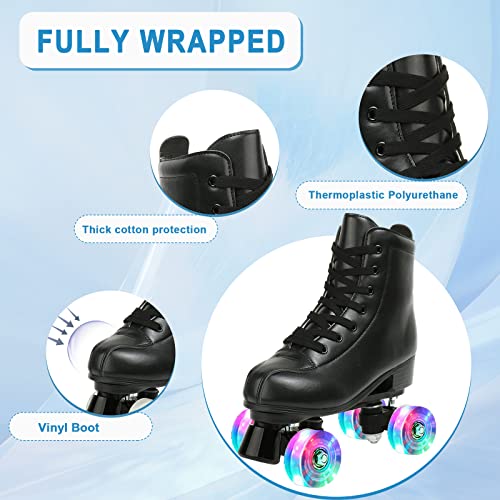 Jessie KAKY549914_6147678 Pu Leather Roller Skates Roller Skates For Women Outdoor And Indoor Adjustable Four-Wheel Premium Roller Skates thumb #2