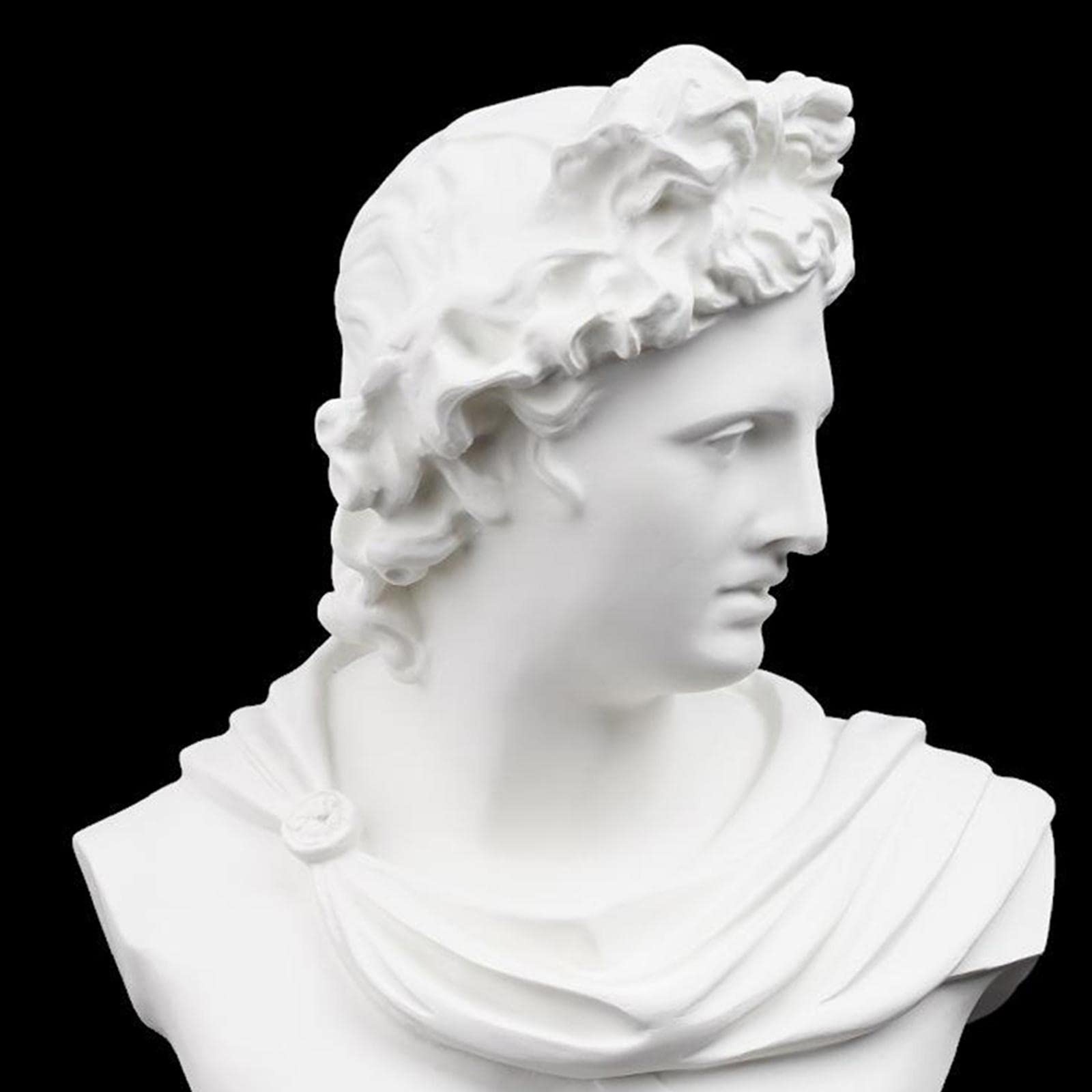 木製女性胸像彫刻 約30cm 赤褐色 【公式通販】