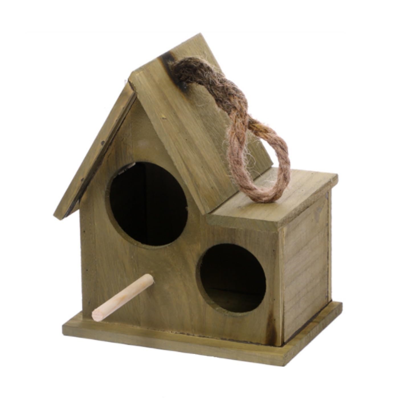 Gabbia per uccelli Gabbia Canarini Gabbie Per Uccelli In Legno Gabbia Per Durevole Per Portatile Vintage Trasportino Per Da Esterno Casa Per Interni Voliera Robusta(Grün)