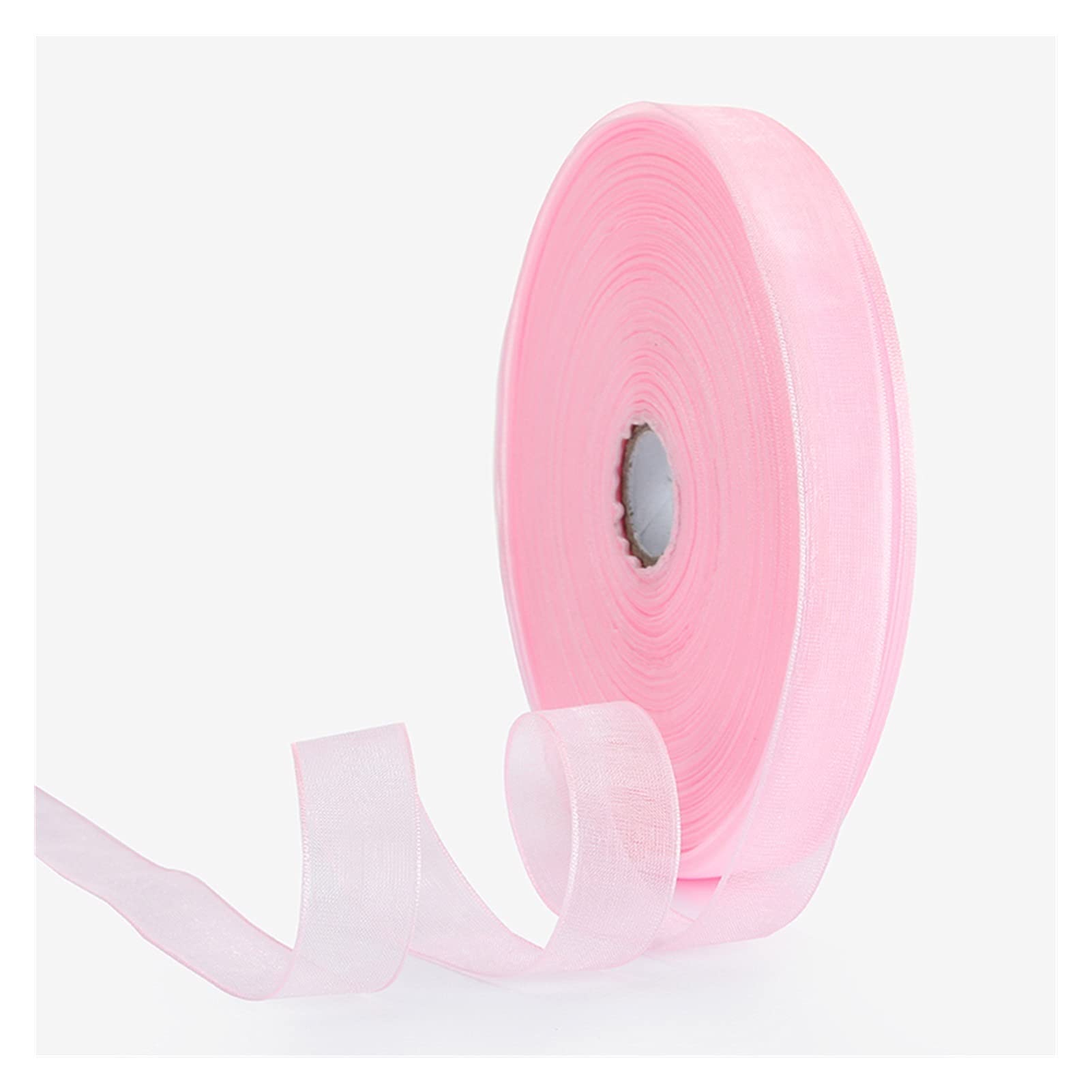 Amazon.co.jp: 15mm 90m /ロール シアーシフォンリボン 半透明