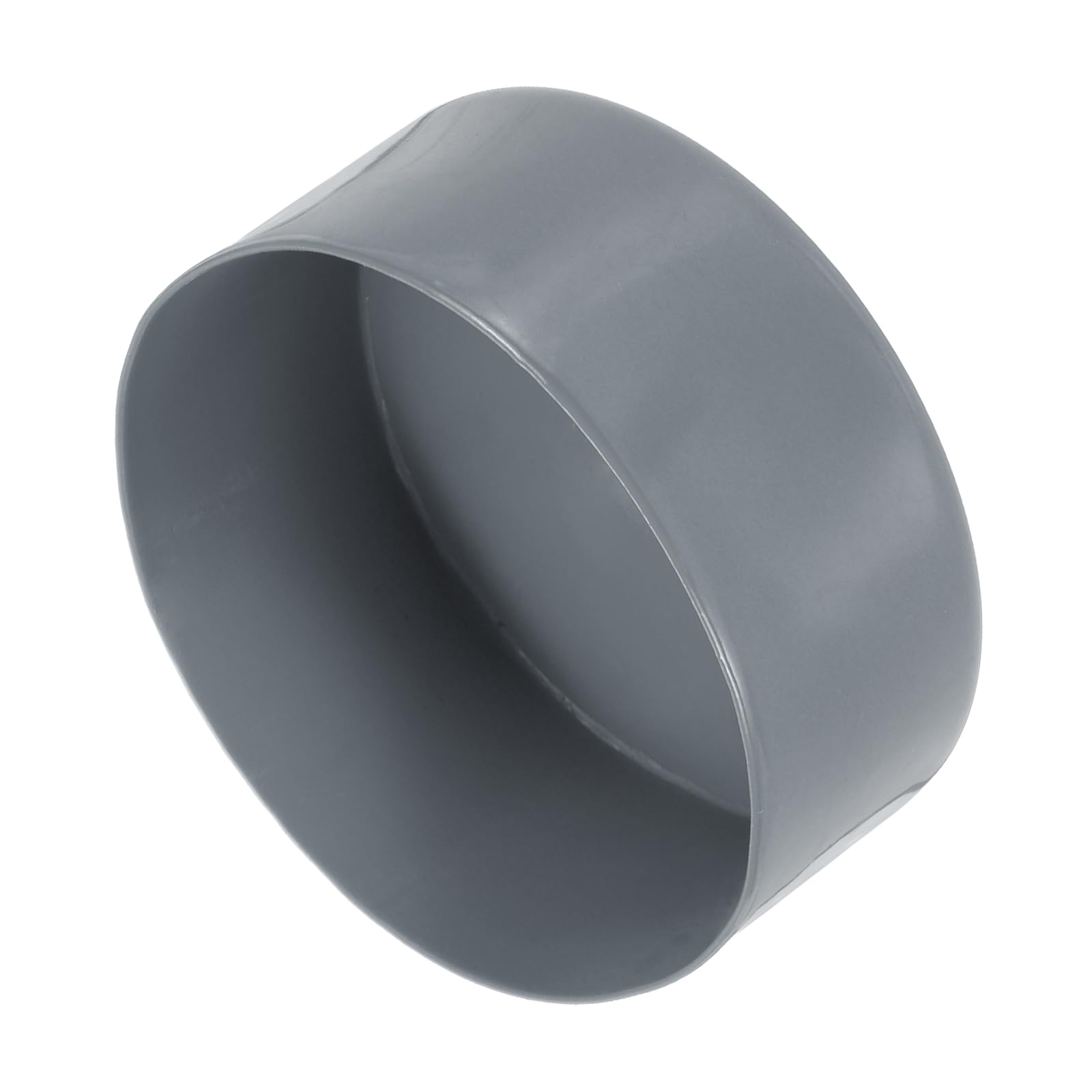 sourcing map 115mm (4 1/2") ID Rubber End Caps, Round Vinyl Plug Insert Plastic End Caps for Tubing, Fence, Pipe Post, Furniture, Railing, Light Gray, 80mm Height