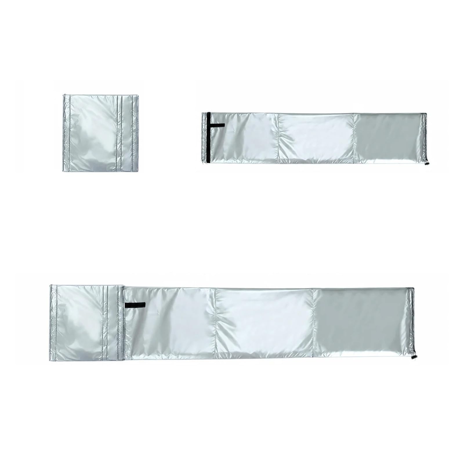 Shiketong Silver Set Air Conditioner Hose Cover Waterproof Heat Insulation Dustproof Exhaust Pipe Protection Cover Energy Saving Adjustable Ac Exhaust Hose(Silver Set)