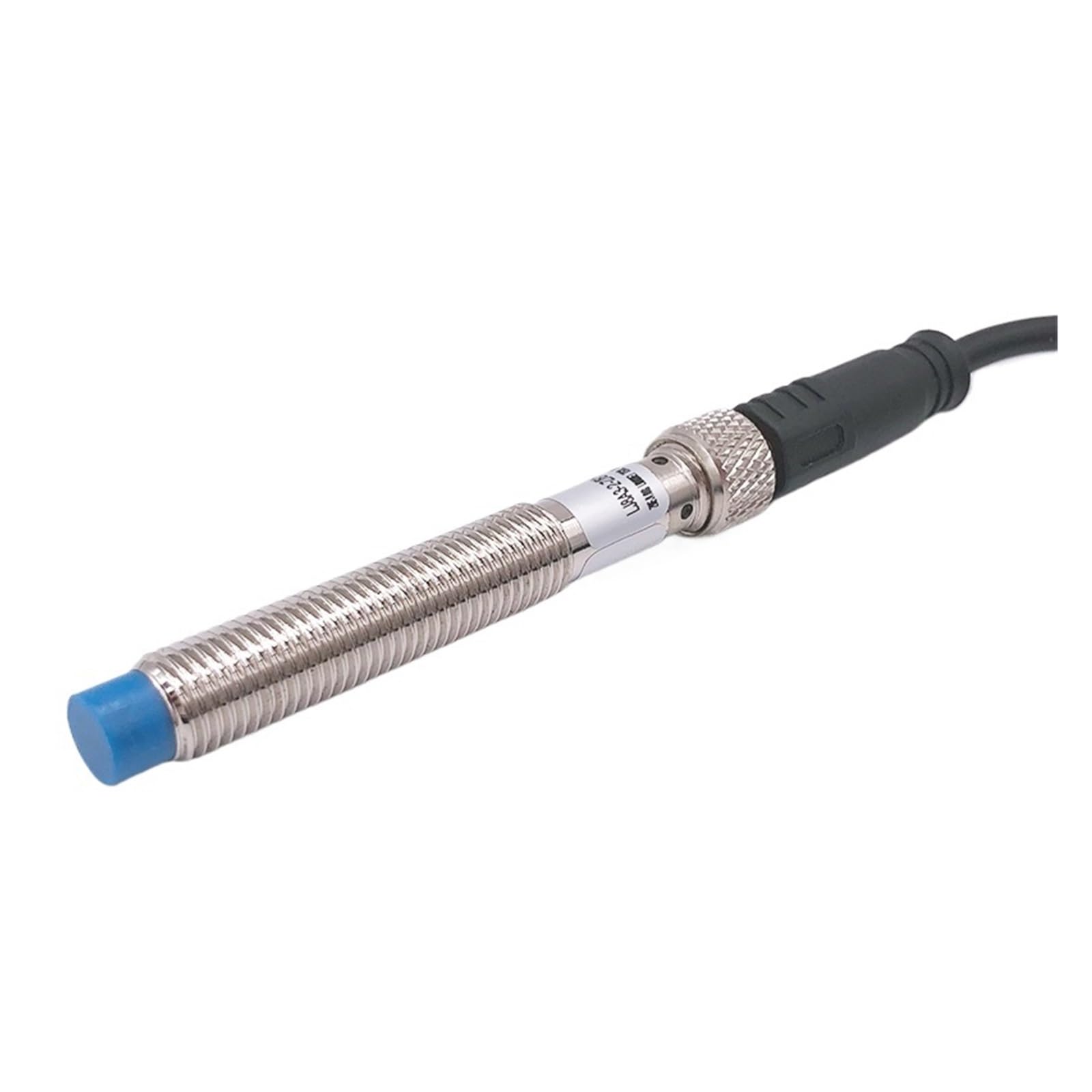 QAZXSEMUI IP65 M8 inductive Proximity Sensor Cylindrical Metal 3pin Connector 2m PVC Cable 1.5mm 2mm Detection NPN PNP DC10-30V