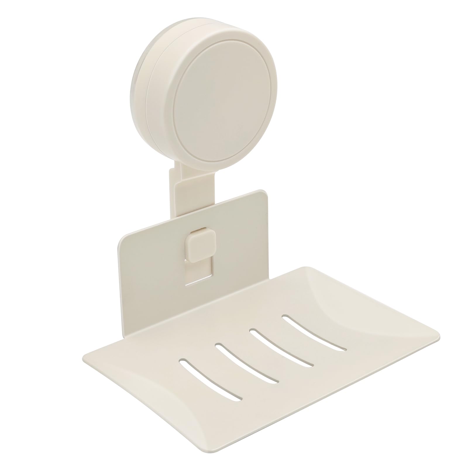 Aenfaiy Suction Cup Soap Dish for Shower 1 Pack - Shower Bar Soap Holder Wall-Mounted - Self-Draining Soap