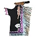 HILASON Western Horse Bull Riding Safety Leather Protective Vest & Rodeo Chaps Combo