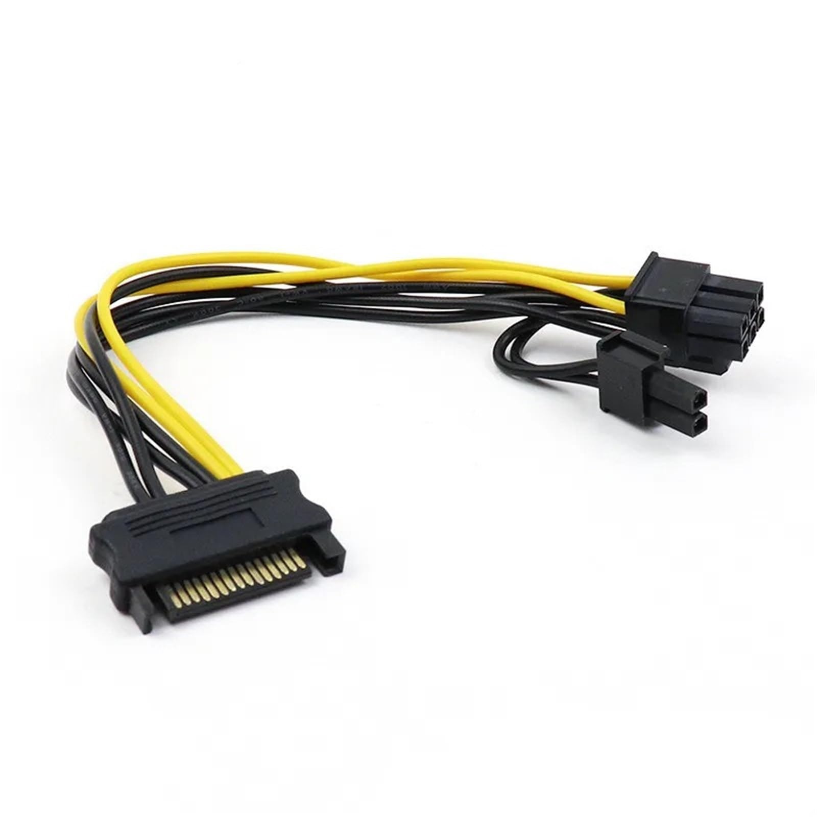 Cavi dati adattatore di alimentazione scheda video PCI-E maschio da 15 pin SATA maschio a 8 pin (6 + 2) Cavo adattatore di alimentazione SATA a PCI