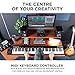 M-AUDIO Keystation 88 MK3 88 Key Semi Weighted MIDI Keyboard Controller for Complete Command of Virtual Synthesizers and DAW parameters