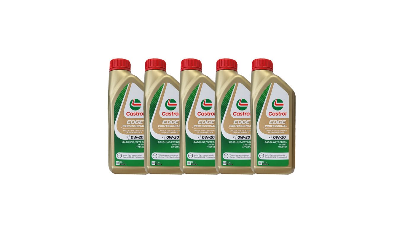 5 Liter CASTROL Edge Motoröl Öl TITANIUM 0W20 V ACEA C5 für VOLVO VCC RBS0-2AE