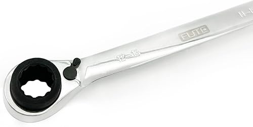 Miniatura 7 de LEPEVNEY Llave de trinquete 4 en 1 llave de extremo de caja doble llave de trinquete, llave de trinquete de cabeza flexible, llave de trinquete de