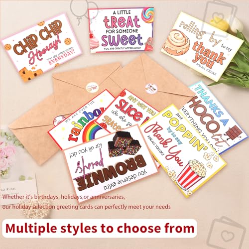 Vnaaem 72 Pcs Funny Thank You Cards with Envelopes & Stickers for Business Kids Friends Teachers Employee Appreciation(4x6 Inch) - Thumbnail 2