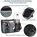 Wheelchair Side Bag with Reflective - Pacmaxi Wheelchair Bags for Armrest - Walkers Bag Wheelchair Armrest Pouch Organizer Bag for Side of Chair (Navy Blue Stars)