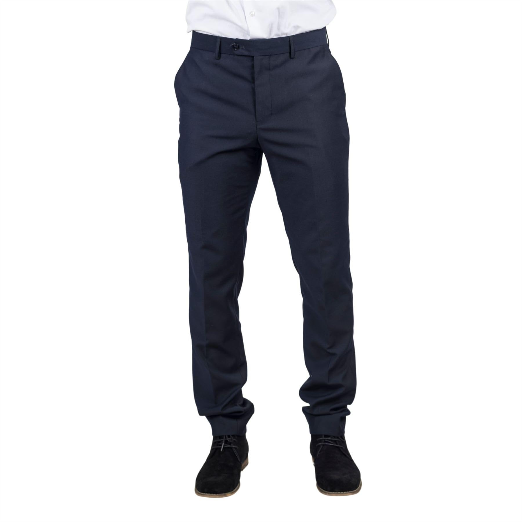 TruClothing Men's Trousers Navy Blue Formal Suit Pant - Navy 44