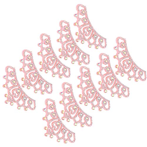 10PCS Cute Crown Shaped Glass Patches for Women's Clothing Decoration, Suitable for Parties and As Gifts (#5)