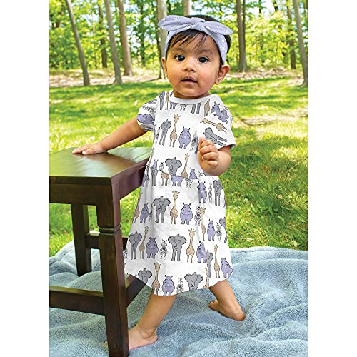 Image of Hudson Baby Girl's Cotton Dresses